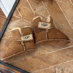 UGG Brown Baby Booties size small